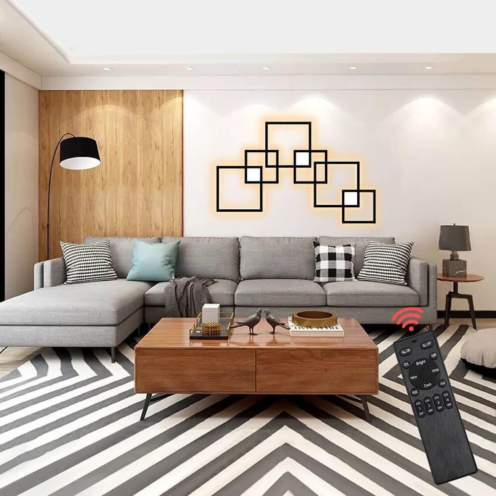 Modern Square LED Iron Wall Sconce Lamp