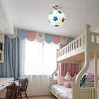 Premium Basketball & Soccer Semi-Flush Mount Ceiling Light