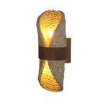 Japanese-Style Rattan Wood LED Wall Lamp - Up and Down Lighting