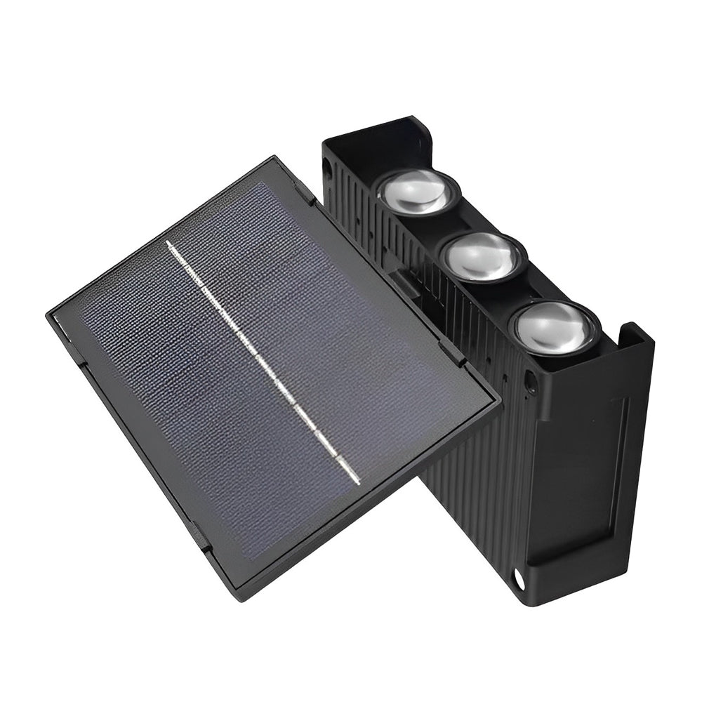 Modern Rectangular Waterproof LED Solar Wall Light