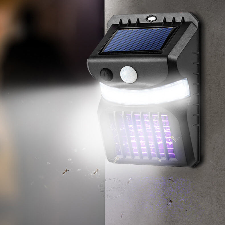 Premium Solar-Powered Mosquito Repellent Wall Sconce with Smart Sensor for Outdoor Use