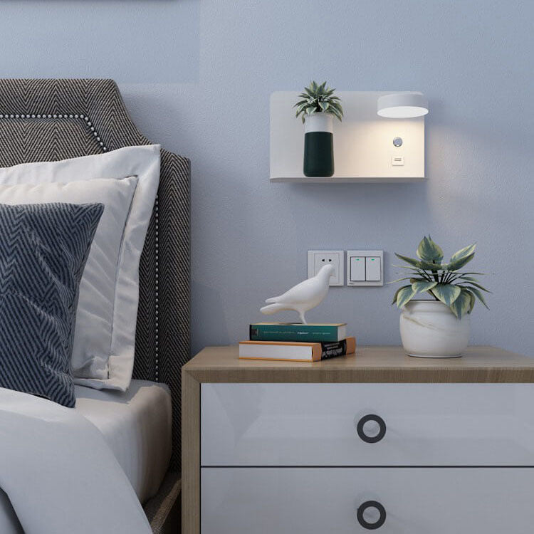 Square LED USB Rechargeable Wall Sconce