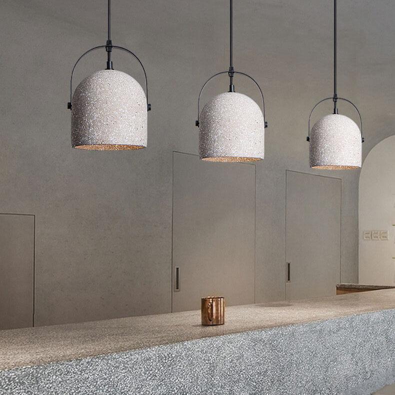 Nordic Cement Cylinder Pendant Light - 1-Light Design