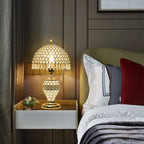 Elegant Crystal Dome Table Lamp - 1-Light Design