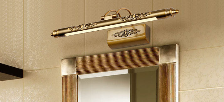 Carved LED Vanity Mirror Light