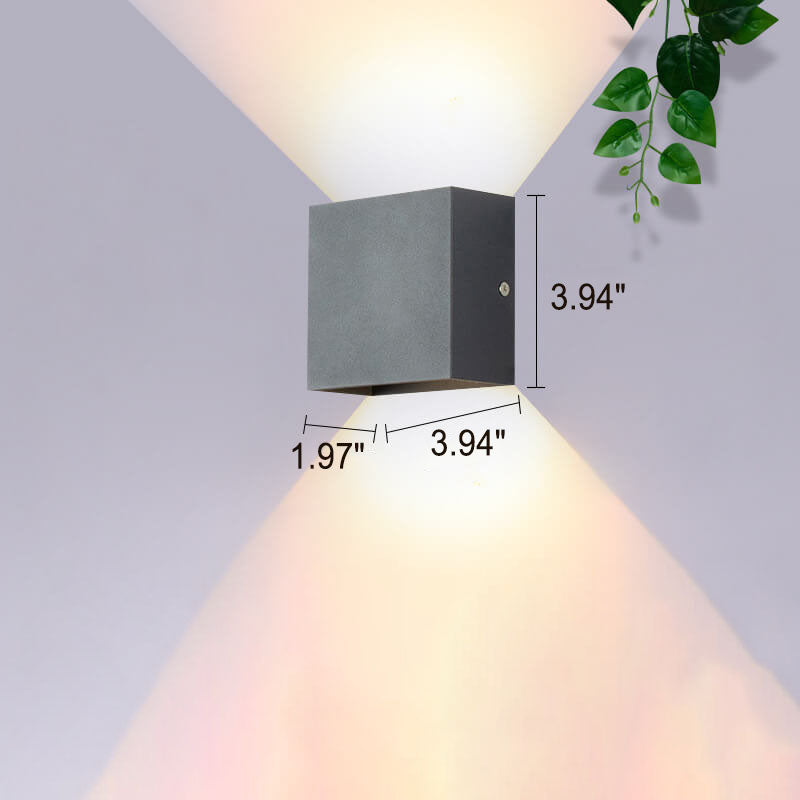Square Aluminum LED Wall Sconce
