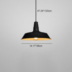 Industrial Round Iron Pendant