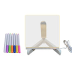 Colorful LED Acrylic Writable Message Board Table Lamp