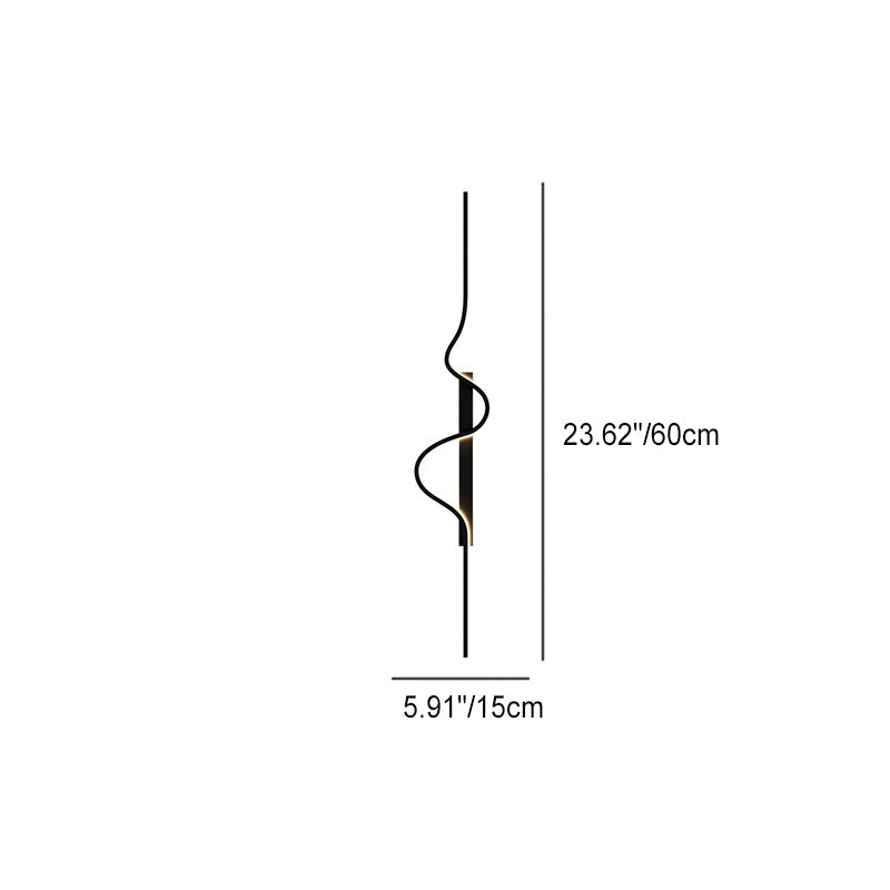 Aluminum Long Wave LED Wall Sconce