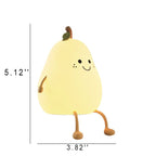 Silicone Pear LED Night Light - USB Table Lamp