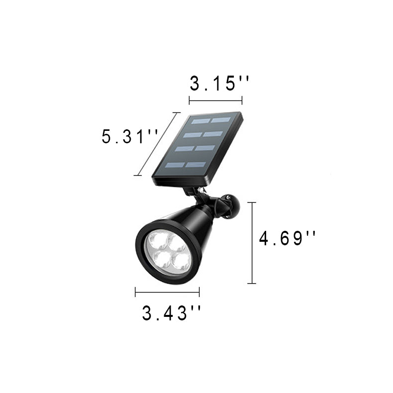 Premium Solar Waterproof LED Conical Spotlight for Outdoor Use