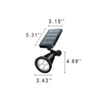 Premium Solar Waterproof LED Conical Spotlight for Outdoor Use