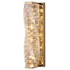 Modern LED Crystal Wall Sconce with Three-Step Dimming