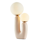 Beige Cactus LED Accent Table Lamp - 2-Light Modern Design