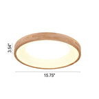 Nordic Wood LED Flush Mount Ceiling Light
