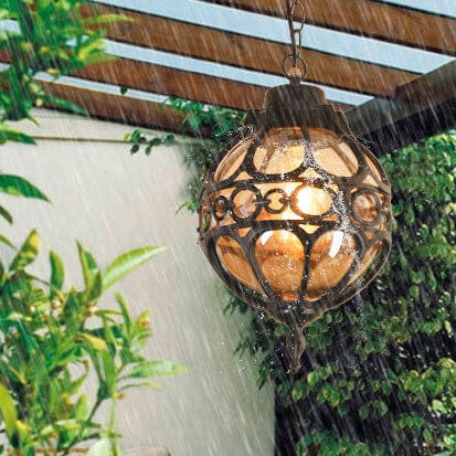 Industrial Globe Pendant Light
