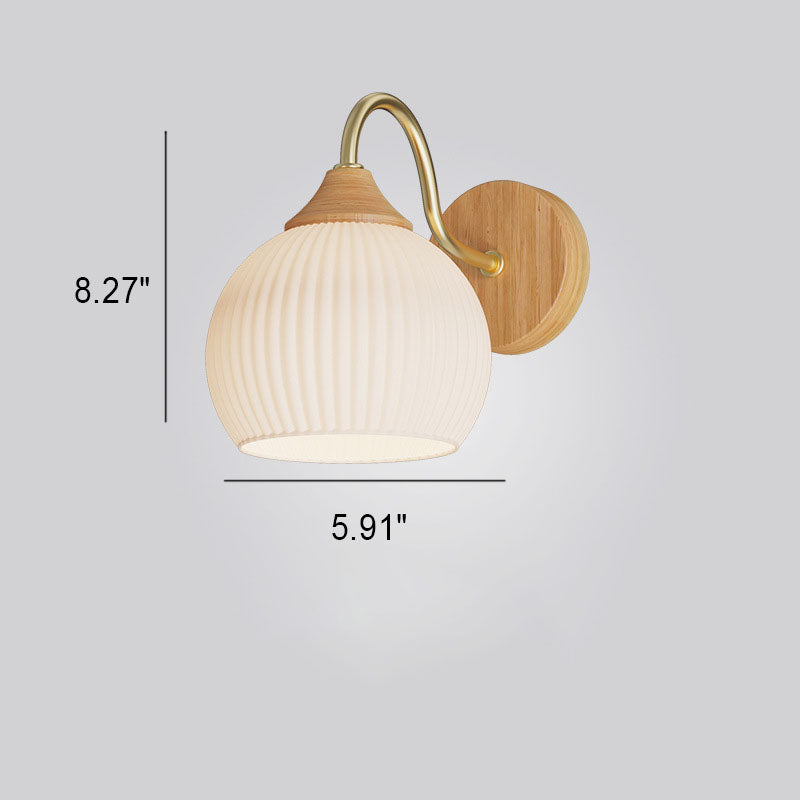 Nordic Striped Glass Wall Sconce