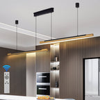 Minimalist Dual-Head Linear Pendant Light - 2-Light Ceiling Fixture