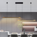 Minimalist Dual-Head Linear Pendant Light - 2-Light Ceiling Fixture