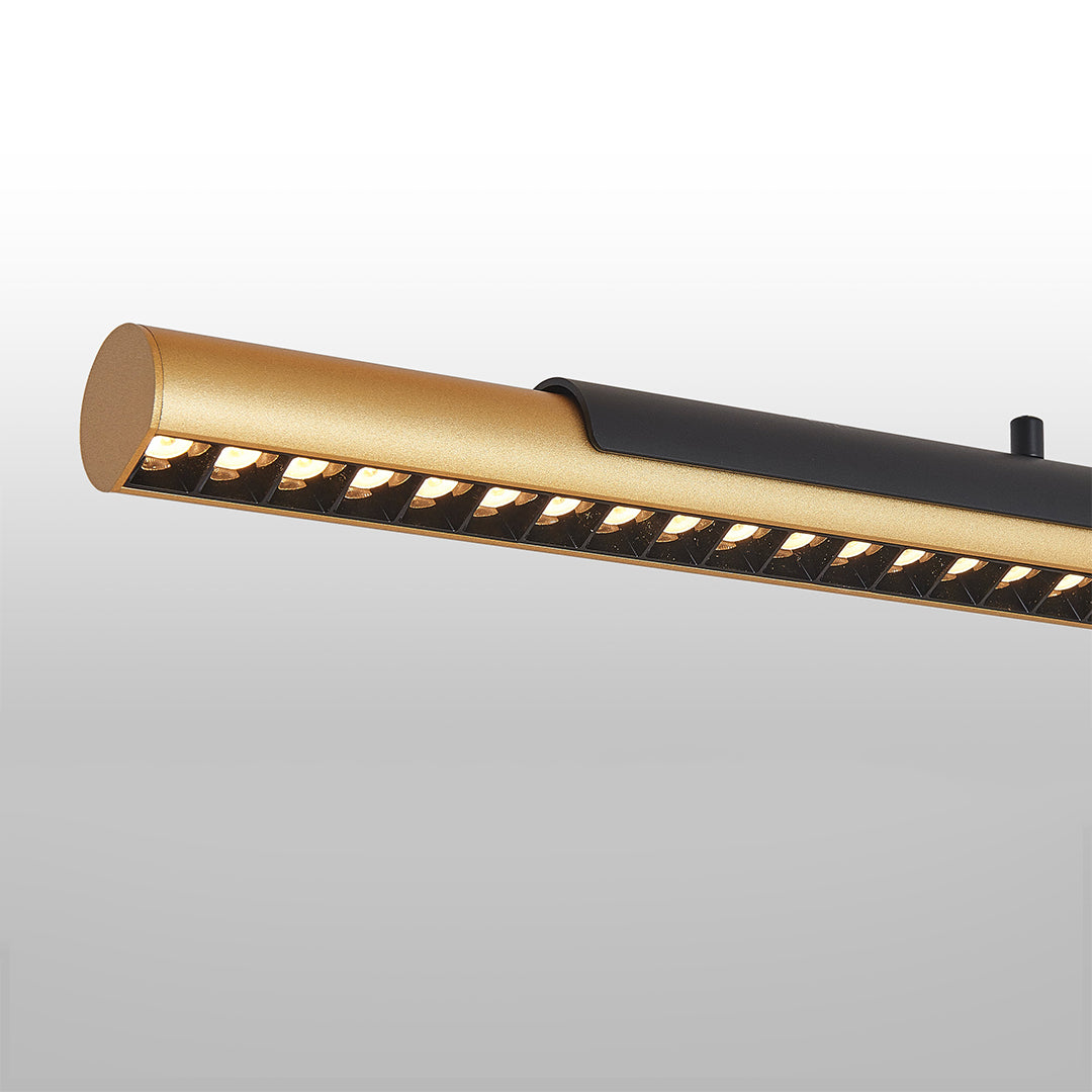 Minimalist Dual-Head Linear Pendant Light - 2-Light Ceiling Fixture