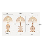 Elegant Crystal Dome Table Lamp - 1-Light Design