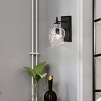 Modern Round Skull Glass Wall Sconce Lamp