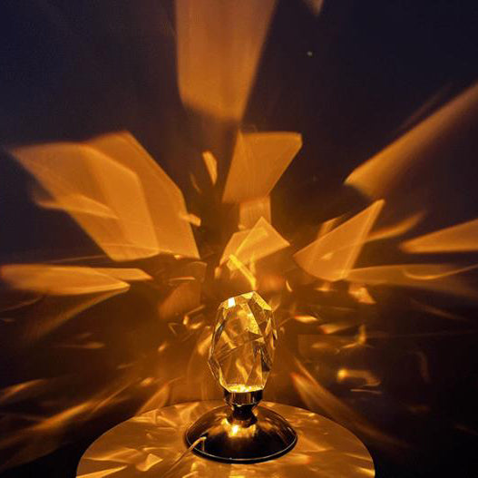 Luxury Diamond Crystal LED Table Lamp - Ambient Night Light