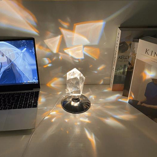 Luxury Diamond Crystal LED Table Lamp - Ambient Night Light