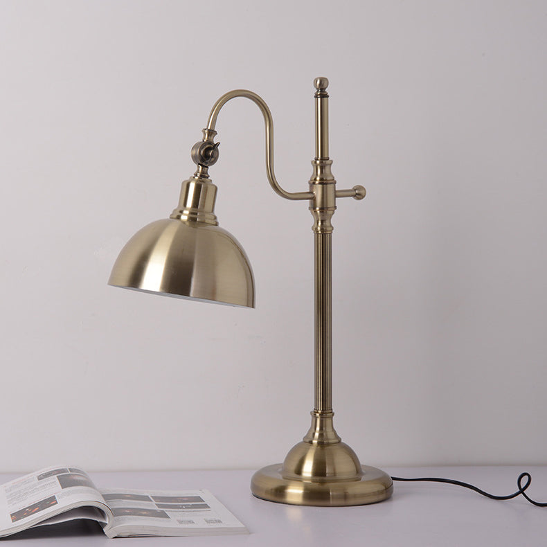 Retro Gold Iron Long Arm LED Table Lamp
