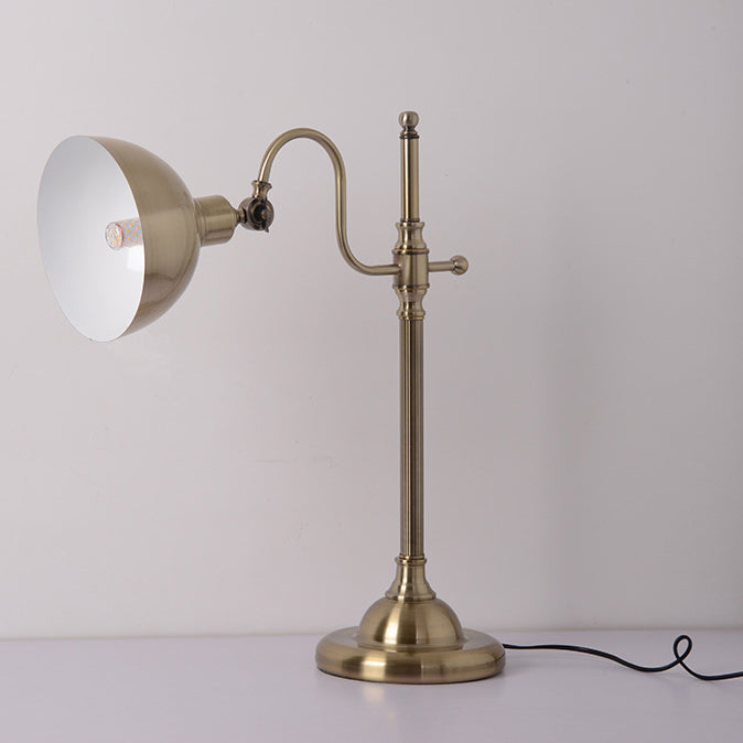 Retro Gold Iron Long Arm LED Table Lamp