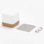 USB Rechargeable LED Magic Cube Turn Timer Night Light Table Lamp