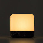 USB Rechargeable LED Magic Cube Turn Timer Night Light Table Lamp
