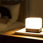 USB Rechargeable LED Magic Cube Turn Timer Night Light Table Lamp