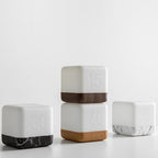 USB Rechargeable LED Magic Cube Turn Timer Night Light Table Lamp