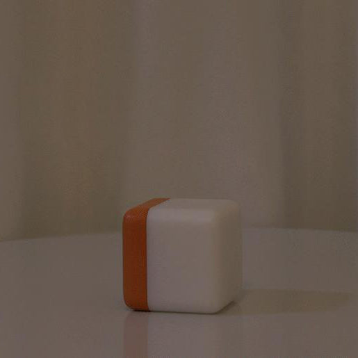USB Rechargeable LED Magic Cube Turn Timer Night Light Table Lamp