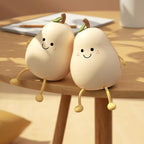 Silicone Pear LED Night Light - USB Table Lamp