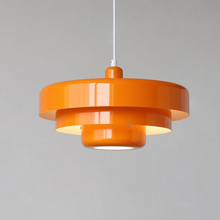 Multi-Layered Round Metal Pendant Light