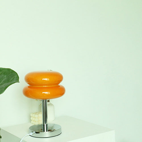 Contemporary Glass 1-Light Table Lamp