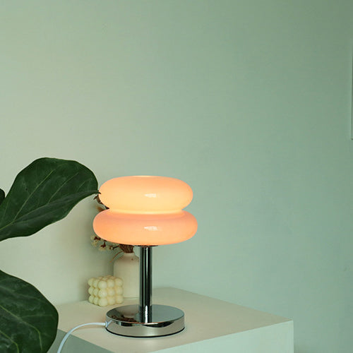 Contemporary Glass 1-Light Table Lamp