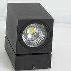 Adjustable LED Outdoor Square Spotlight Sconce