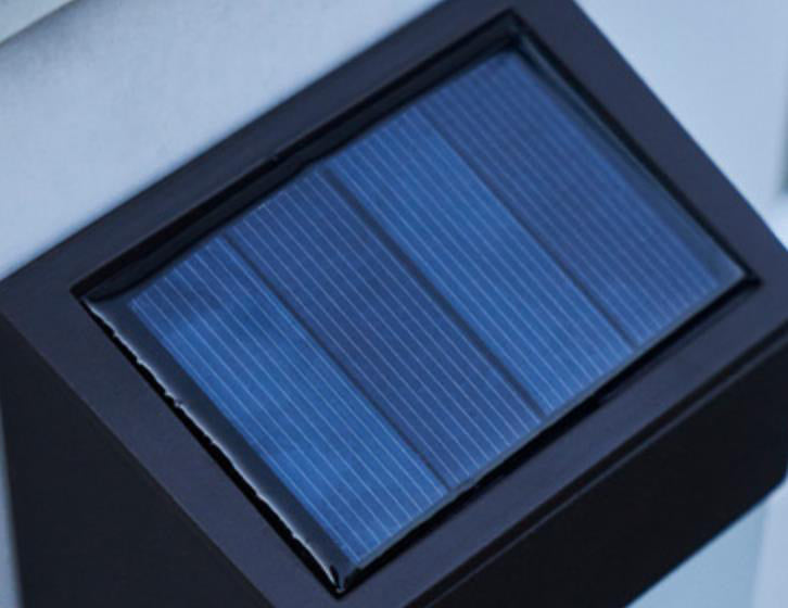 Industrial Solar Frosted Glass Outdoor Light