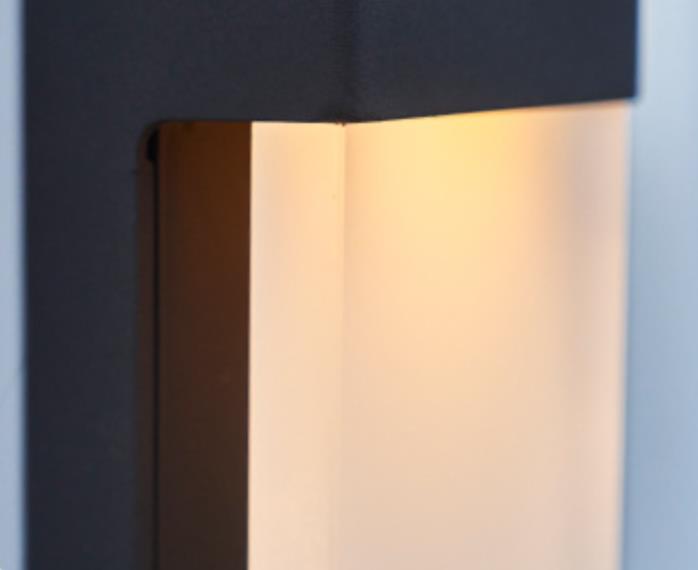 Industrial Solar Frosted Glass Outdoor Light