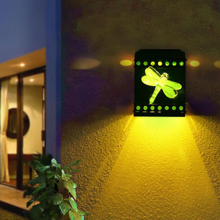 Vintage Solar LED Outdoor Wall Sconce