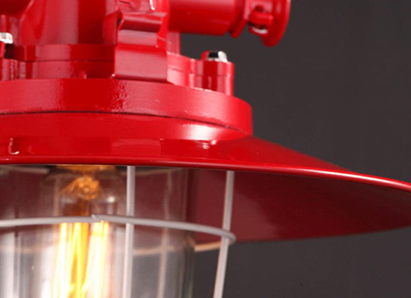 Vintage Industrial Iron Cage 1-Light Pendant Lamp