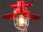 Vintage Industrial Iron Cage 1-Light Pendant Lamp