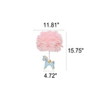 Children's Unicorn Feather Table Lamp - 1-Light Modern Design