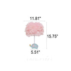 Children's Unicorn Feather Table Lamp - 1-Light Modern Design