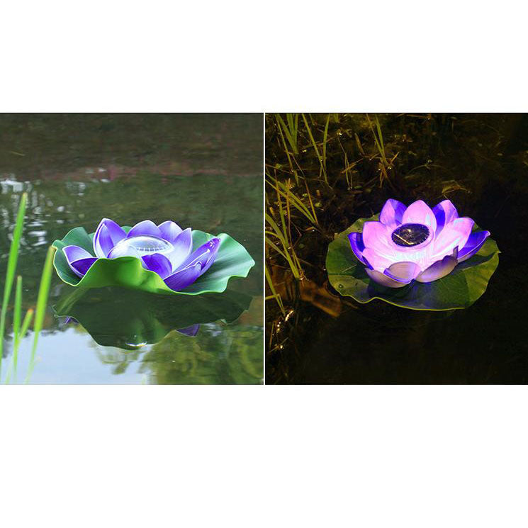 Premium Waterproof Solar LED Floating Lotus Flower Light