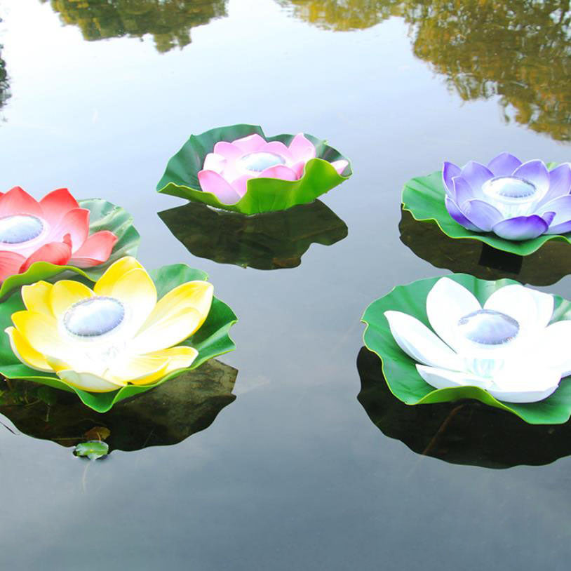 Premium Waterproof Solar LED Floating Lotus Flower Light