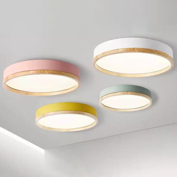 Elegant Round Acrylic LED Flush Mount Ceiling Light